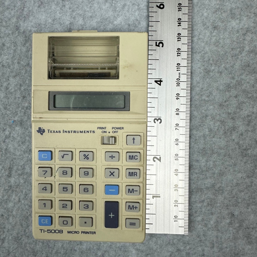 Vintage Texas Instruments TI-5008 Micro Printer Calculator‎ Made in Japan AS IS